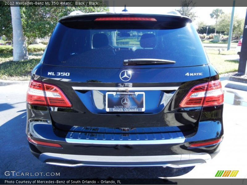 Black / Black 2012 Mercedes-Benz ML 350 4Matic