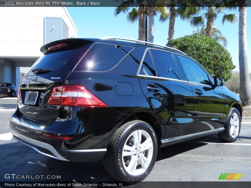 Black / Black 2012 Mercedes-Benz ML 350 4Matic