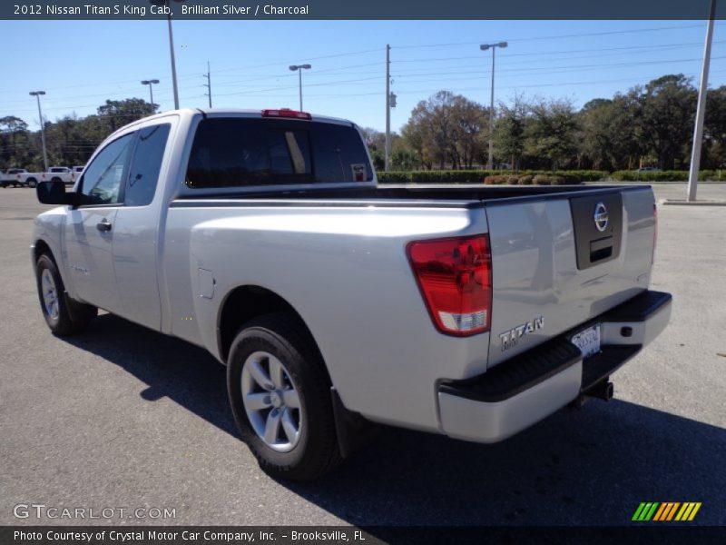 Brilliant Silver / Charcoal 2012 Nissan Titan S King Cab
