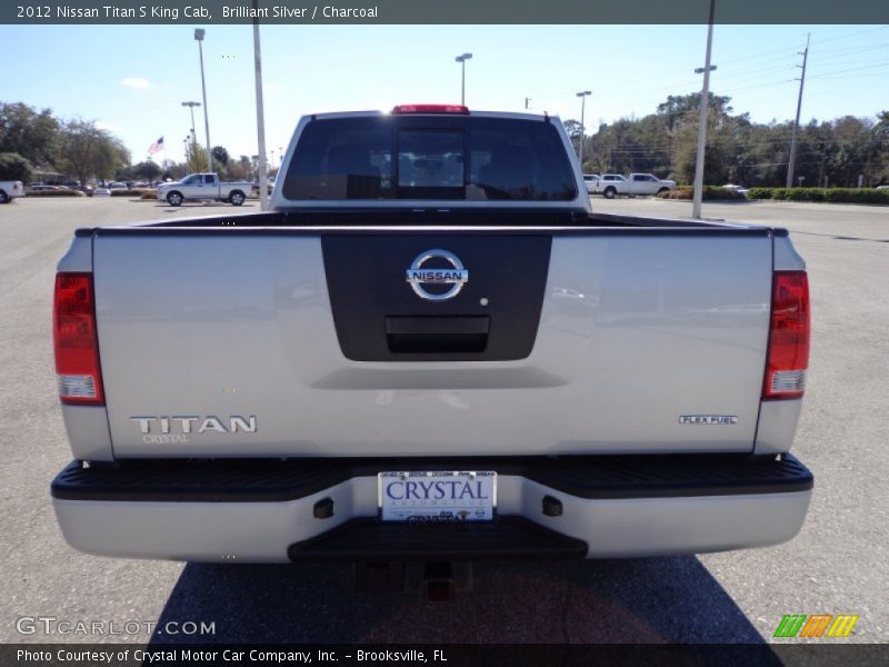 Brilliant Silver / Charcoal 2012 Nissan Titan S King Cab