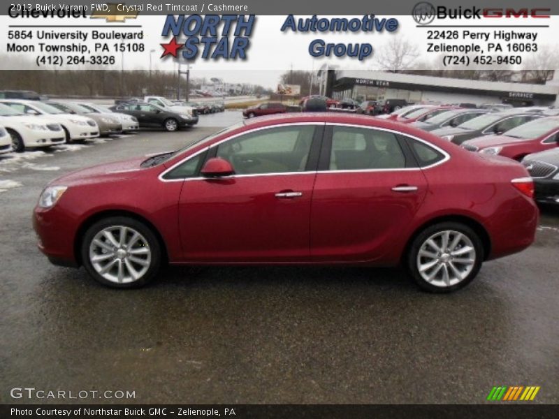 Crystal Red Tintcoat / Cashmere 2013 Buick Verano FWD