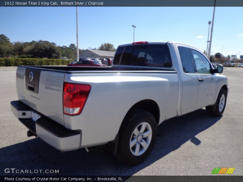 Brilliant Silver / Charcoal 2012 Nissan Titan S King Cab