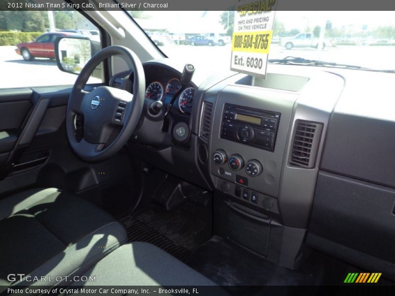 Brilliant Silver / Charcoal 2012 Nissan Titan S King Cab