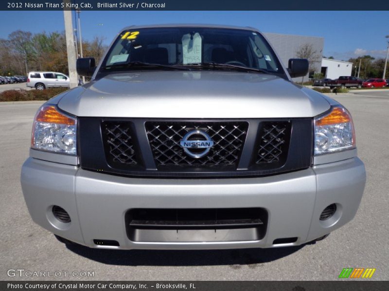 Brilliant Silver / Charcoal 2012 Nissan Titan S King Cab