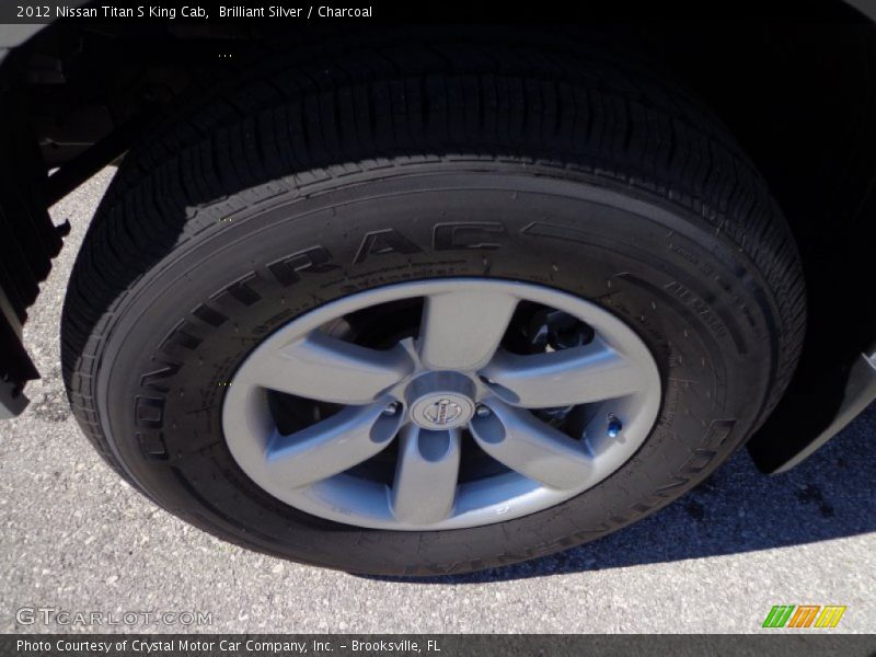Brilliant Silver / Charcoal 2012 Nissan Titan S King Cab