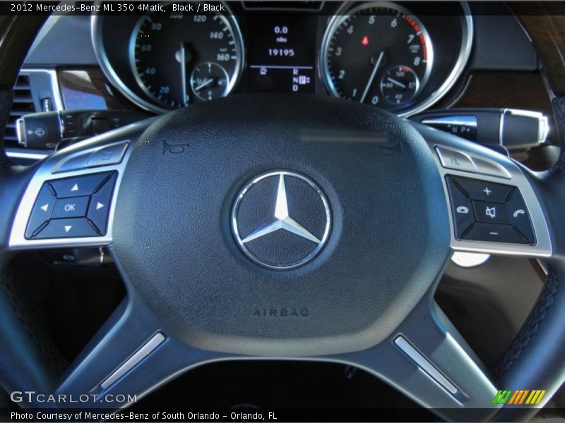Black / Black 2012 Mercedes-Benz ML 350 4Matic