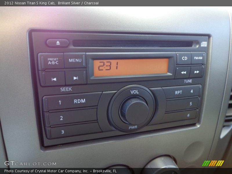 Brilliant Silver / Charcoal 2012 Nissan Titan S King Cab