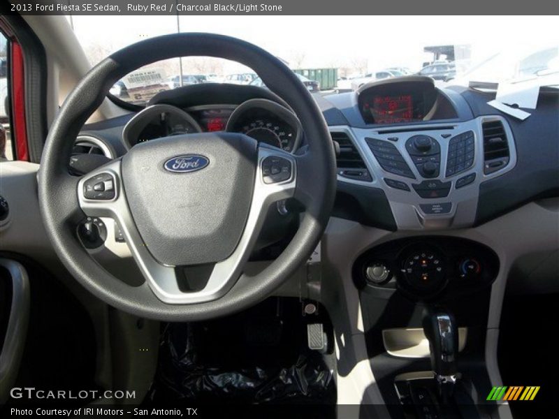 Ruby Red / Charcoal Black/Light Stone 2013 Ford Fiesta SE Sedan