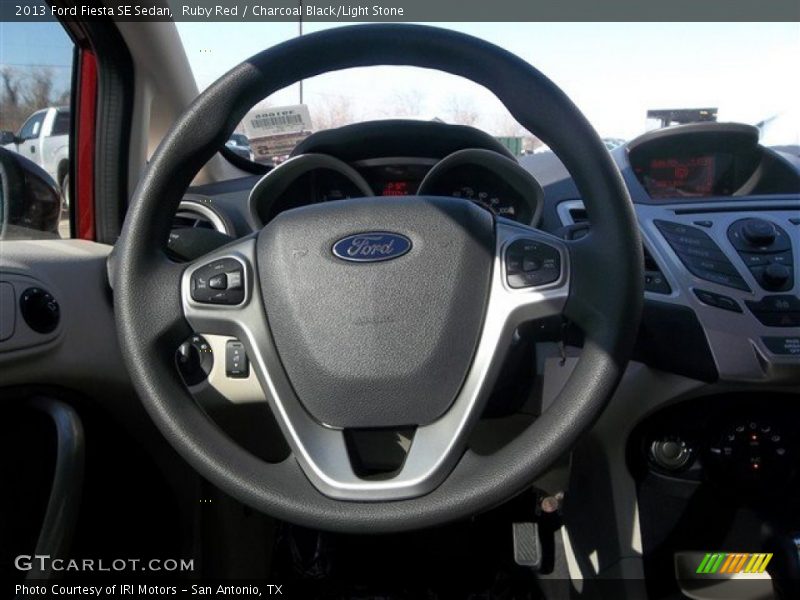 Ruby Red / Charcoal Black/Light Stone 2013 Ford Fiesta SE Sedan