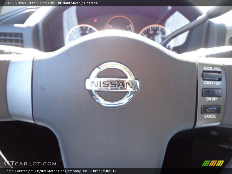 Brilliant Silver / Charcoal 2012 Nissan Titan S King Cab