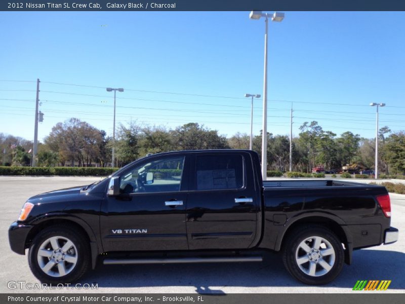 Galaxy Black / Charcoal 2012 Nissan Titan SL Crew Cab