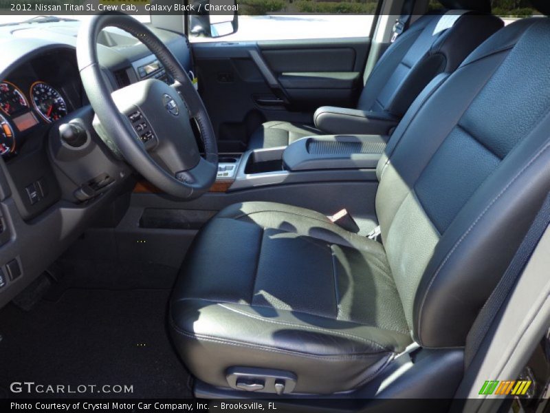 Galaxy Black / Charcoal 2012 Nissan Titan SL Crew Cab