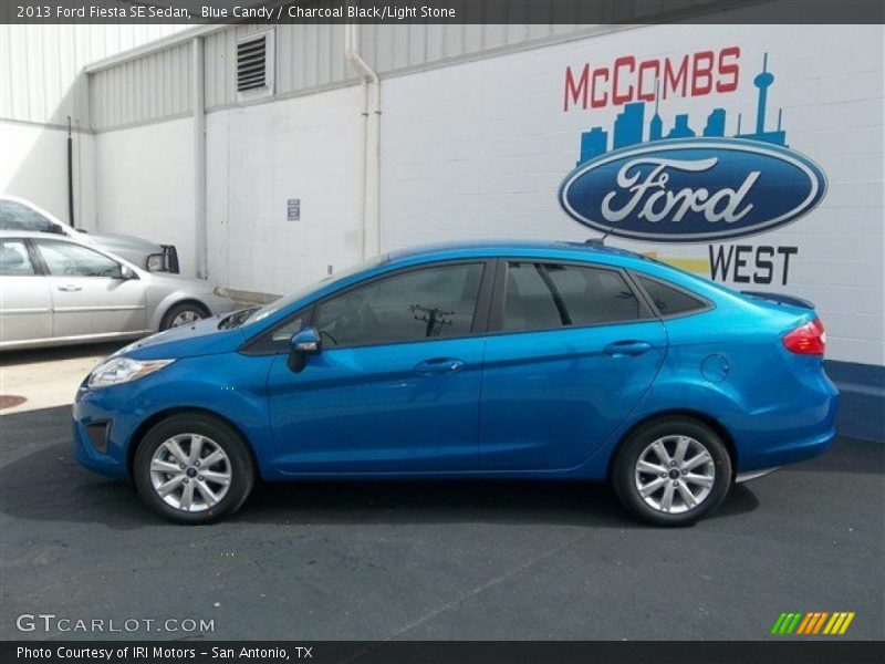 Blue Candy / Charcoal Black/Light Stone 2013 Ford Fiesta SE Sedan
