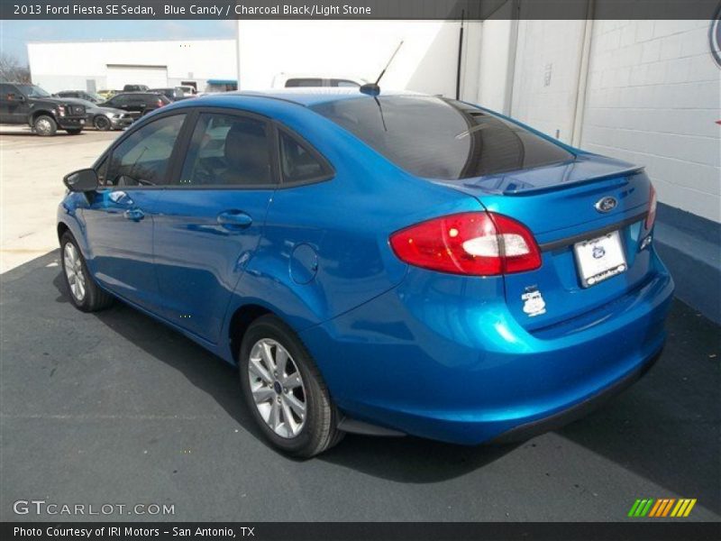 Blue Candy / Charcoal Black/Light Stone 2013 Ford Fiesta SE Sedan