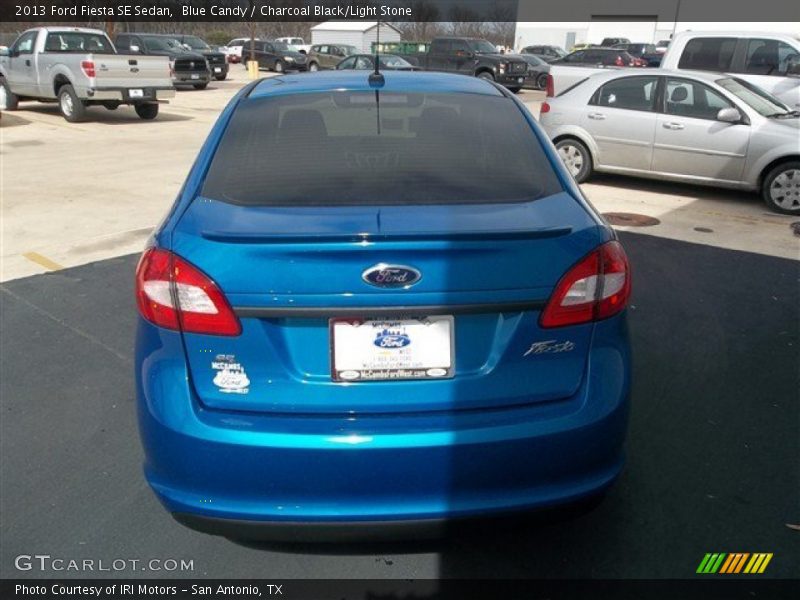 Blue Candy / Charcoal Black/Light Stone 2013 Ford Fiesta SE Sedan