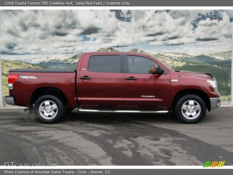 Salsa Red Pearl / Graphite Gray 2008 Toyota Tundra TRD CrewMax 4x4