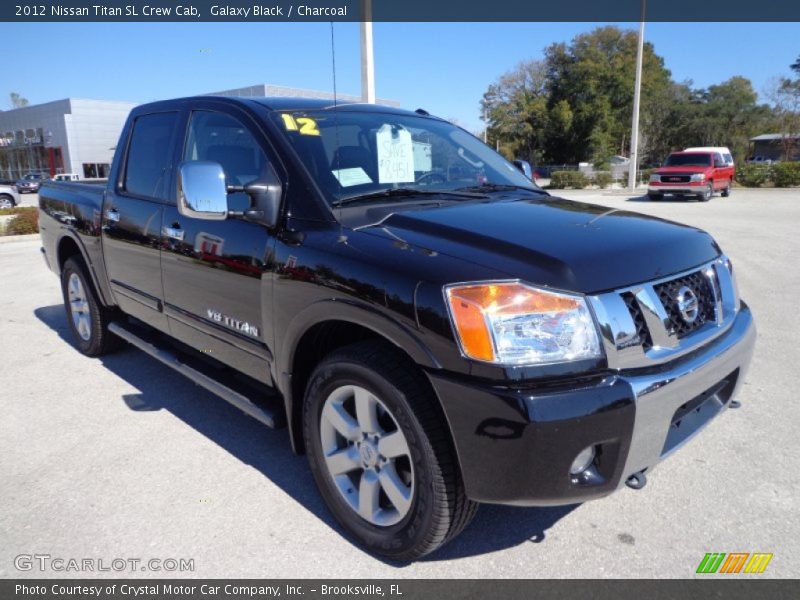 Galaxy Black / Charcoal 2012 Nissan Titan SL Crew Cab