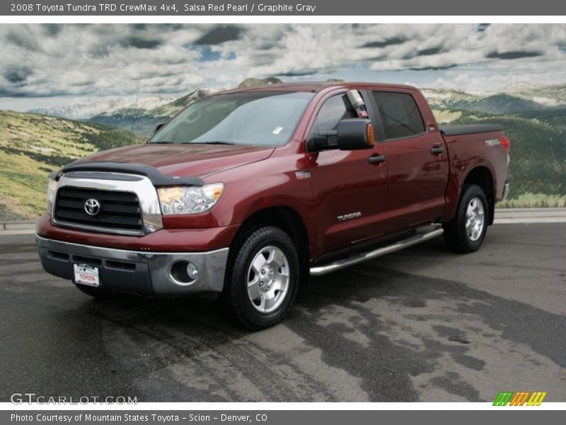 Salsa Red Pearl / Graphite Gray 2008 Toyota Tundra TRD CrewMax 4x4