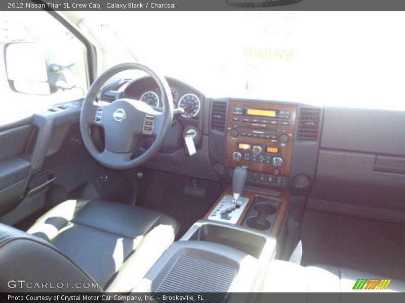 Galaxy Black / Charcoal 2012 Nissan Titan SL Crew Cab