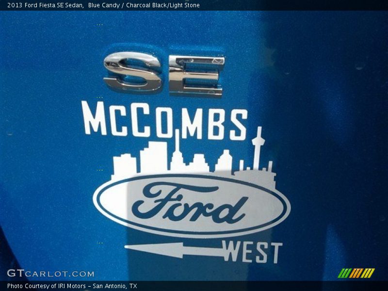 Blue Candy / Charcoal Black/Light Stone 2013 Ford Fiesta SE Sedan