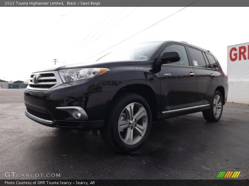 Black / Sand Beige 2013 Toyota Highlander Limited