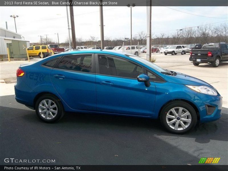 Blue Candy / Charcoal Black/Light Stone 2013 Ford Fiesta SE Sedan