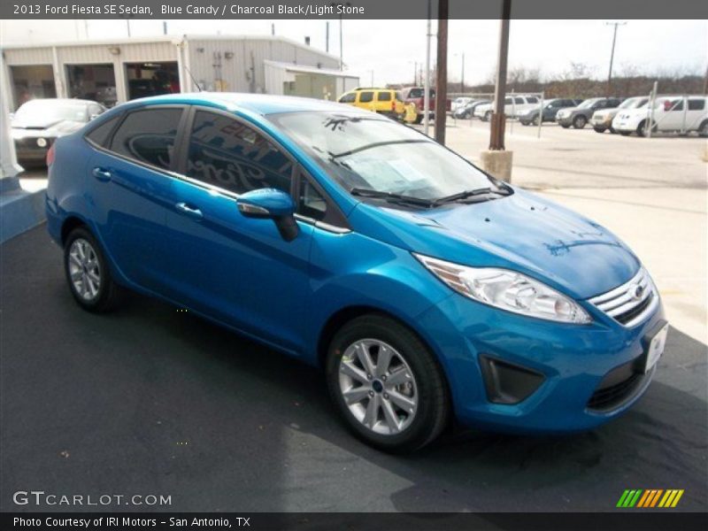 Blue Candy / Charcoal Black/Light Stone 2013 Ford Fiesta SE Sedan