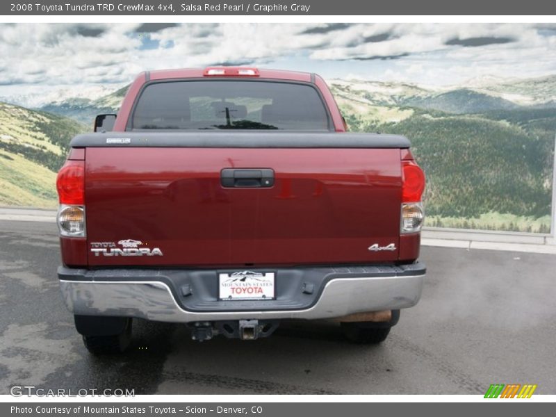 Salsa Red Pearl / Graphite Gray 2008 Toyota Tundra TRD CrewMax 4x4