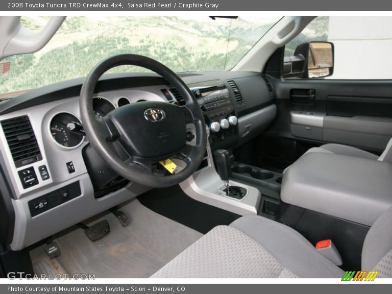 Salsa Red Pearl / Graphite Gray 2008 Toyota Tundra TRD CrewMax 4x4