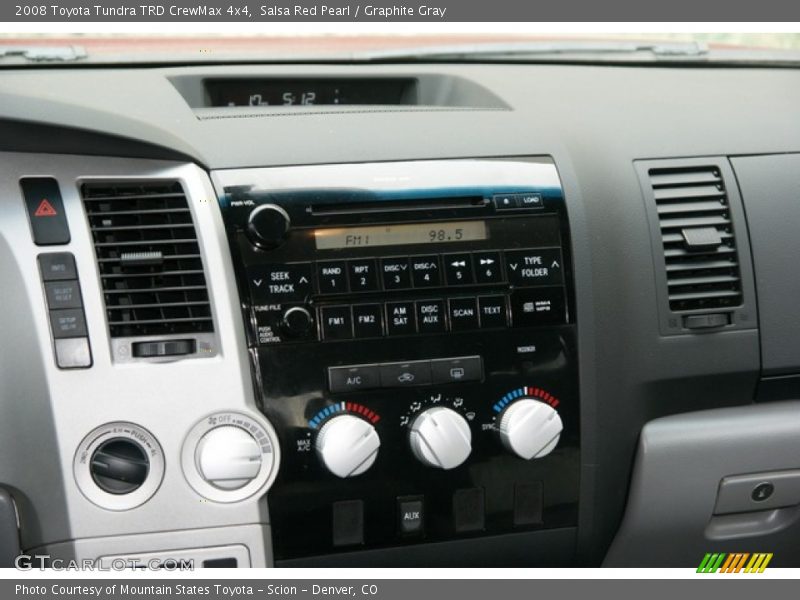 Salsa Red Pearl / Graphite Gray 2008 Toyota Tundra TRD CrewMax 4x4