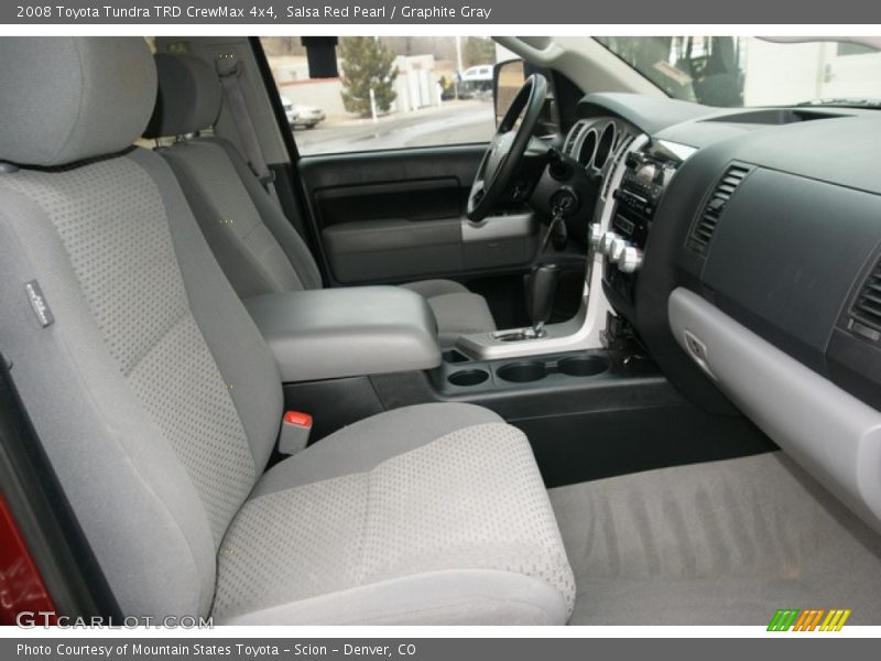 Salsa Red Pearl / Graphite Gray 2008 Toyota Tundra TRD CrewMax 4x4