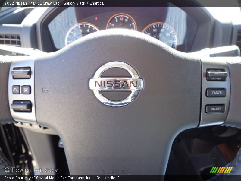 Galaxy Black / Charcoal 2012 Nissan Titan SL Crew Cab