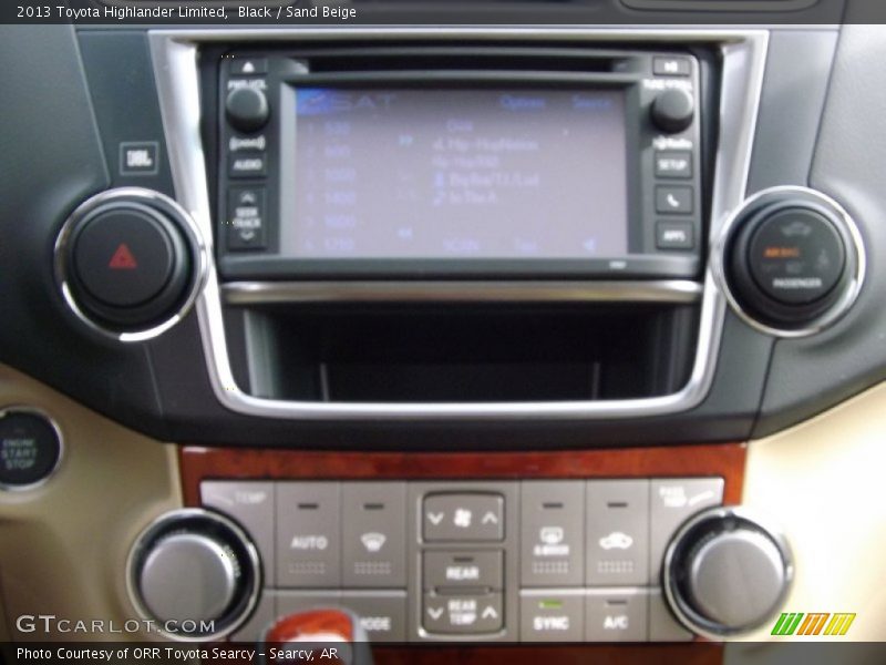 Black / Sand Beige 2013 Toyota Highlander Limited