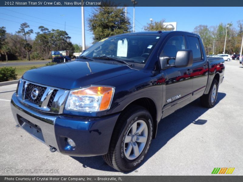 Navy Blue / Charcoal 2012 Nissan Titan SV Crew Cab