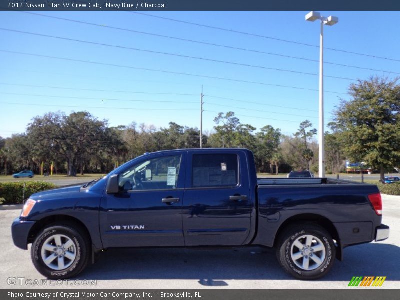 Navy Blue / Charcoal 2012 Nissan Titan SV Crew Cab