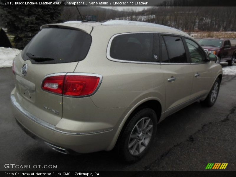 Champagne Silver Metallic / Choccachino Leather 2013 Buick Enclave Leather AWD