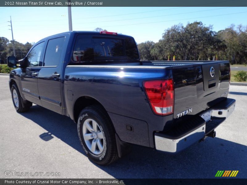 Navy Blue / Charcoal 2012 Nissan Titan SV Crew Cab