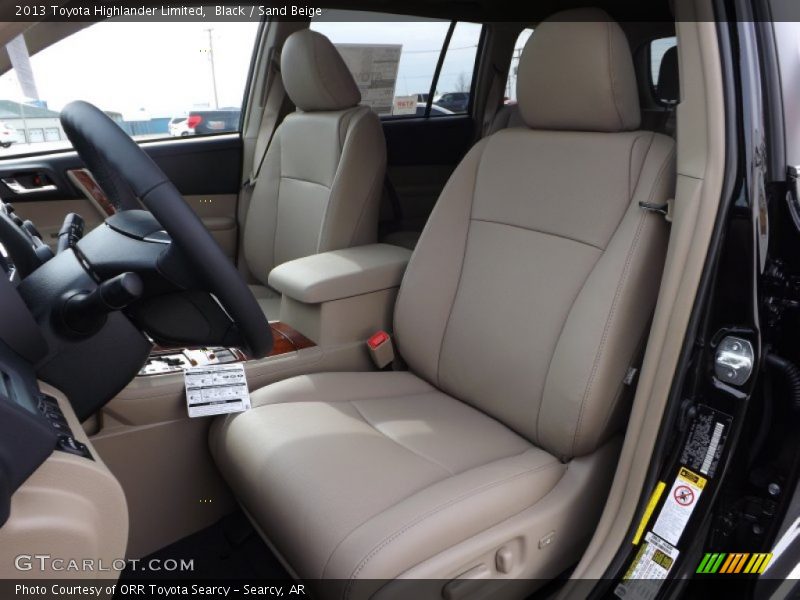 Black / Sand Beige 2013 Toyota Highlander Limited