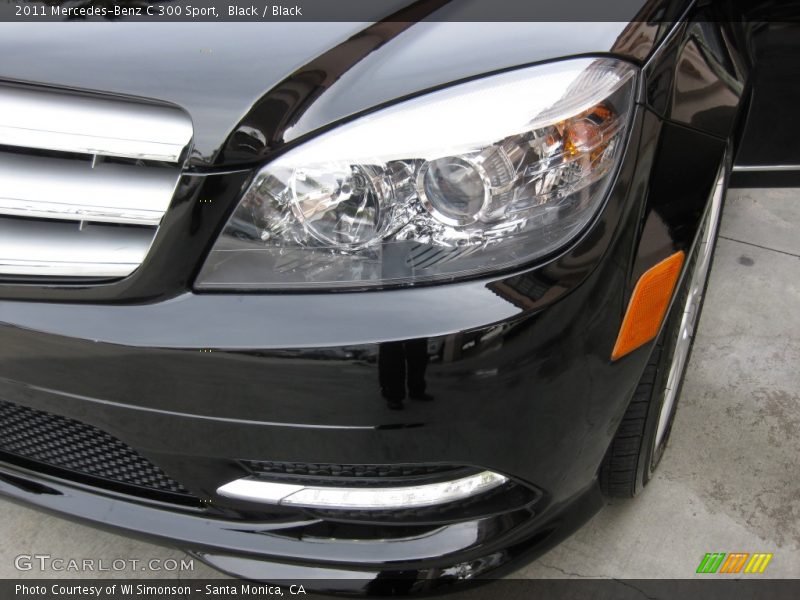 Black / Black 2011 Mercedes-Benz C 300 Sport