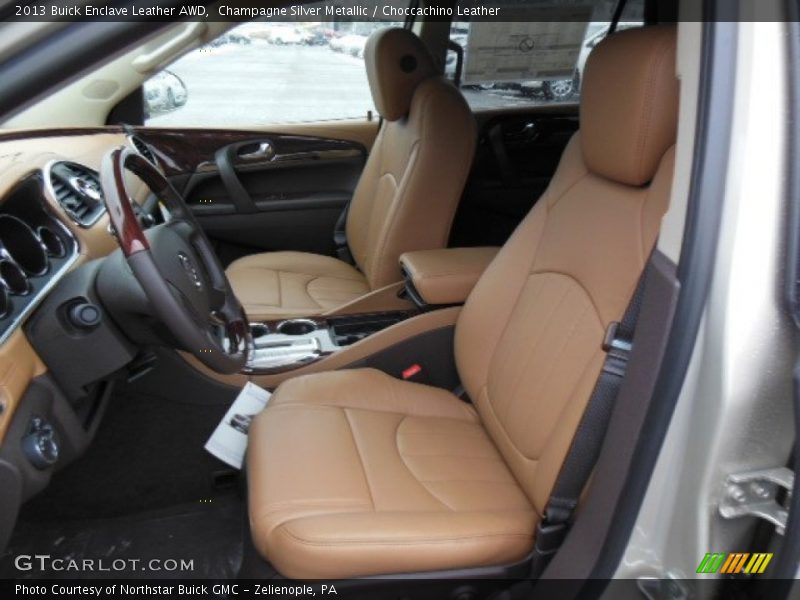 Champagne Silver Metallic / Choccachino Leather 2013 Buick Enclave Leather AWD