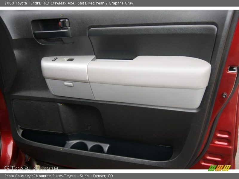 Salsa Red Pearl / Graphite Gray 2008 Toyota Tundra TRD CrewMax 4x4