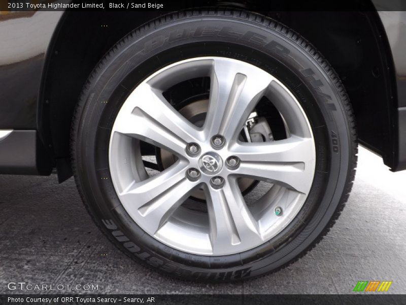 Black / Sand Beige 2013 Toyota Highlander Limited