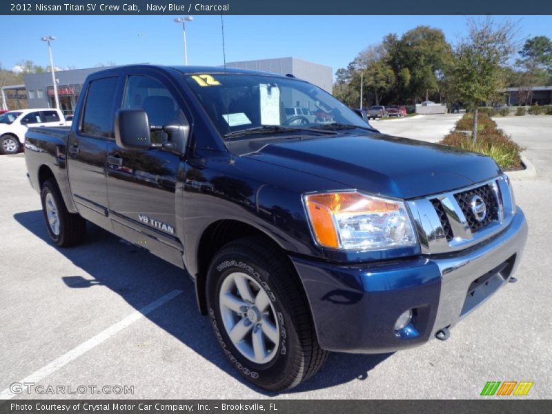 Navy Blue / Charcoal 2012 Nissan Titan SV Crew Cab