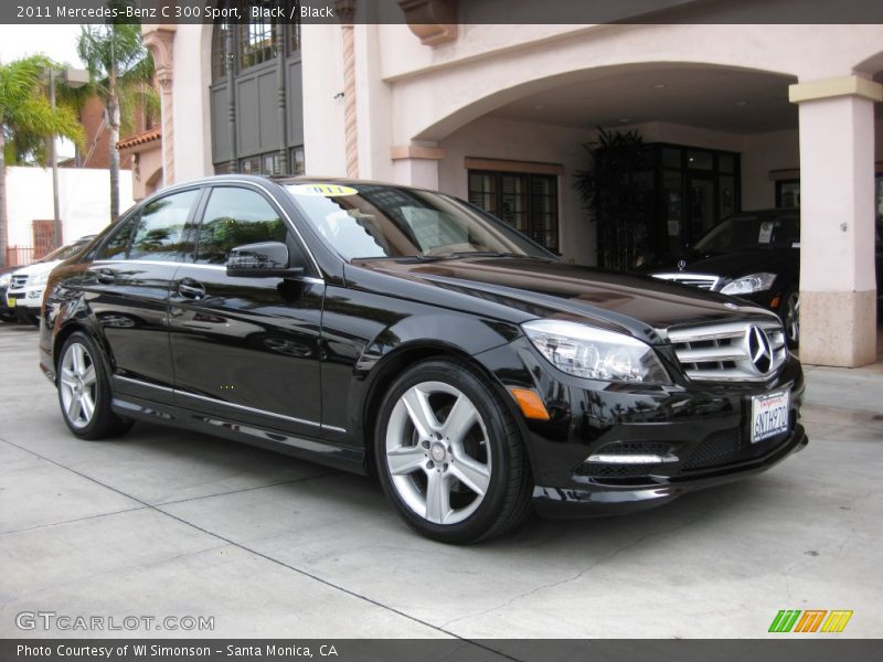 Black / Black 2011 Mercedes-Benz C 300 Sport
