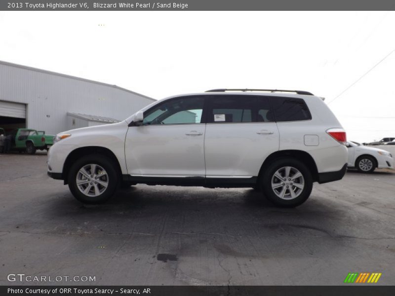 Blizzard White Pearl / Sand Beige 2013 Toyota Highlander V6