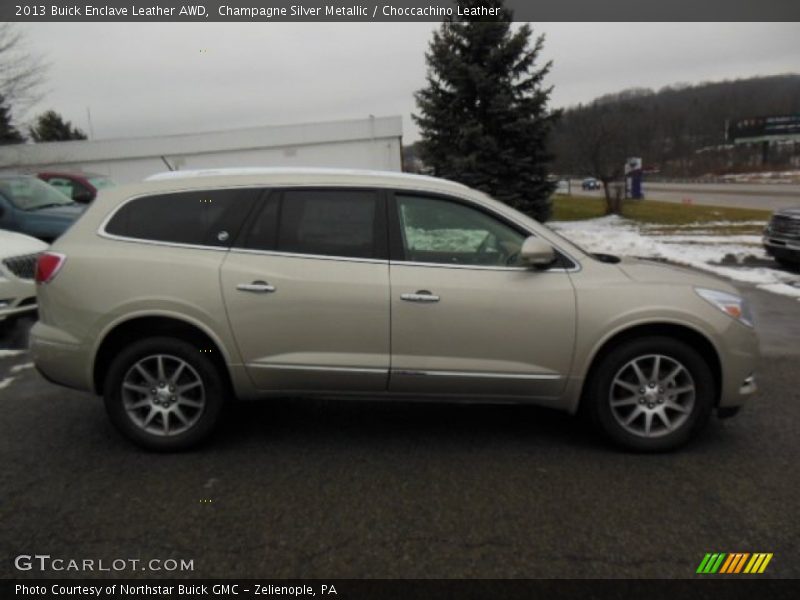 Champagne Silver Metallic / Choccachino Leather 2013 Buick Enclave Leather AWD