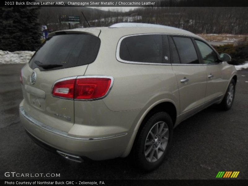 Champagne Silver Metallic / Choccachino Leather 2013 Buick Enclave Leather AWD