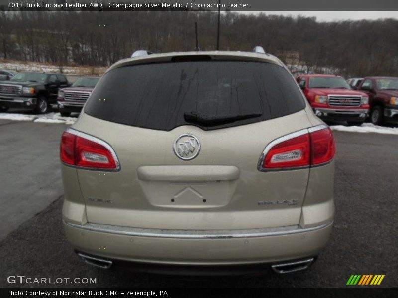 Champagne Silver Metallic / Choccachino Leather 2013 Buick Enclave Leather AWD