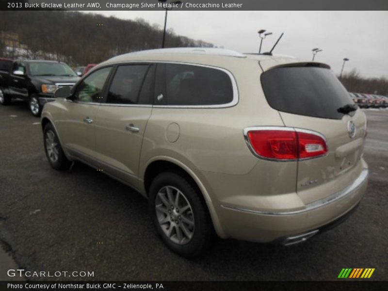 Champagne Silver Metallic / Choccachino Leather 2013 Buick Enclave Leather AWD