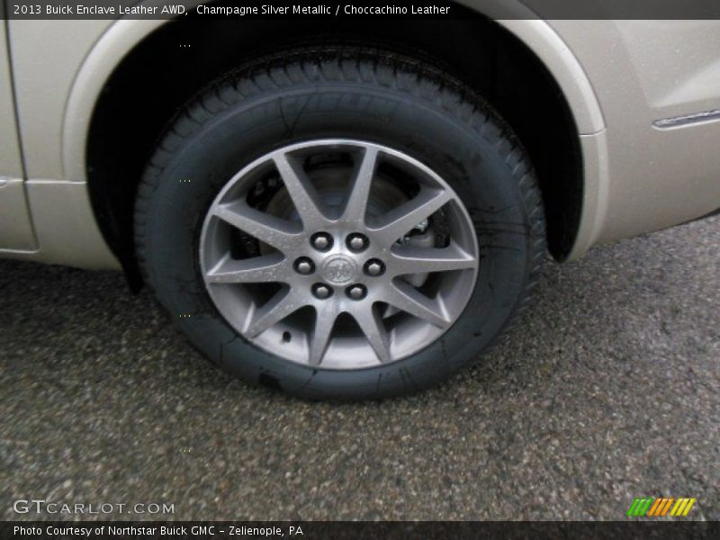 Champagne Silver Metallic / Choccachino Leather 2013 Buick Enclave Leather AWD
